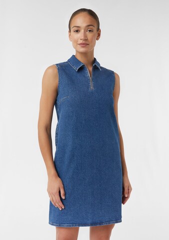Robe-chemise comma casual identity en bleu : devant