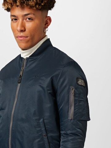 Veste mi-saison 'Airforce' Schott NYC en bleu