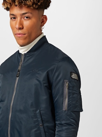 Veste mi-saison 'Airforce' Schott NYC en bleu