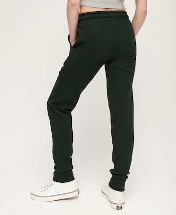 Superdry Slim fit Pants 'Luxe' in Green