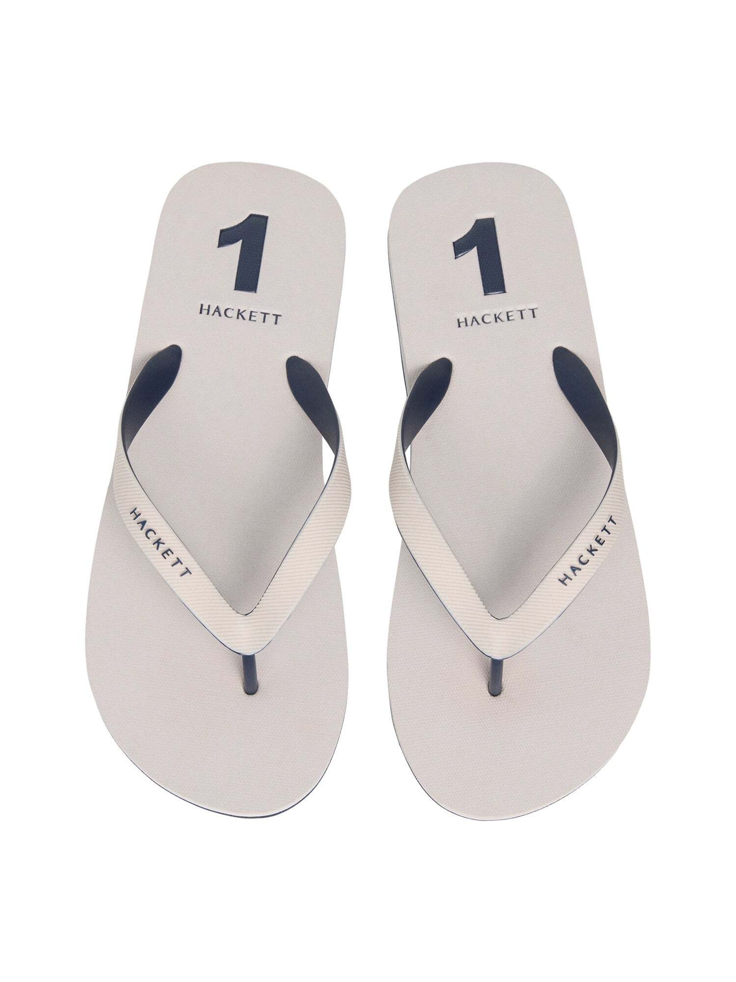 Tongs 'Capri Numbers' Hackett London en blanc