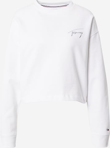 Sweat-shirt Tommy Jeans en blanc : devant