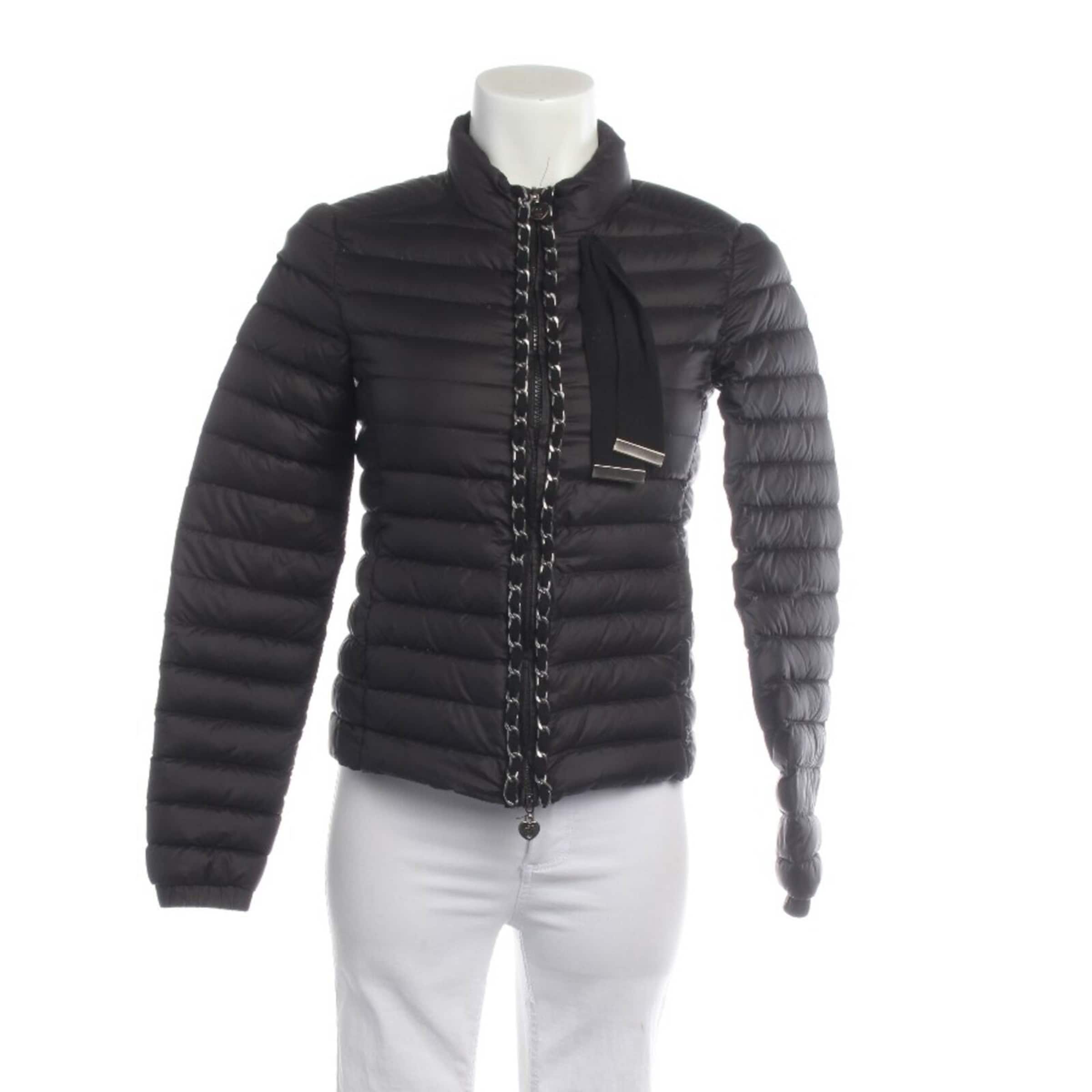 Twin Set Übergangsjacke XS in Schwarz: Vorderseite