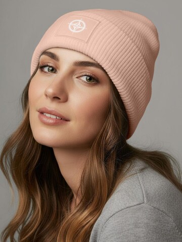 Neverless Beanie 'Kompass' in Pink
