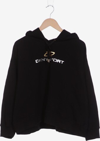 DKNY Sweatshirt & Zip-Up Hoodie in XL in Black: front