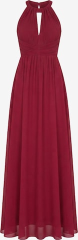 Ombre Dress in Red: front