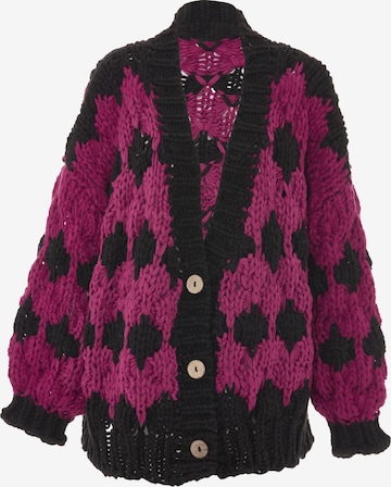 ebeeza Плетена жилетка в лилав: отпред