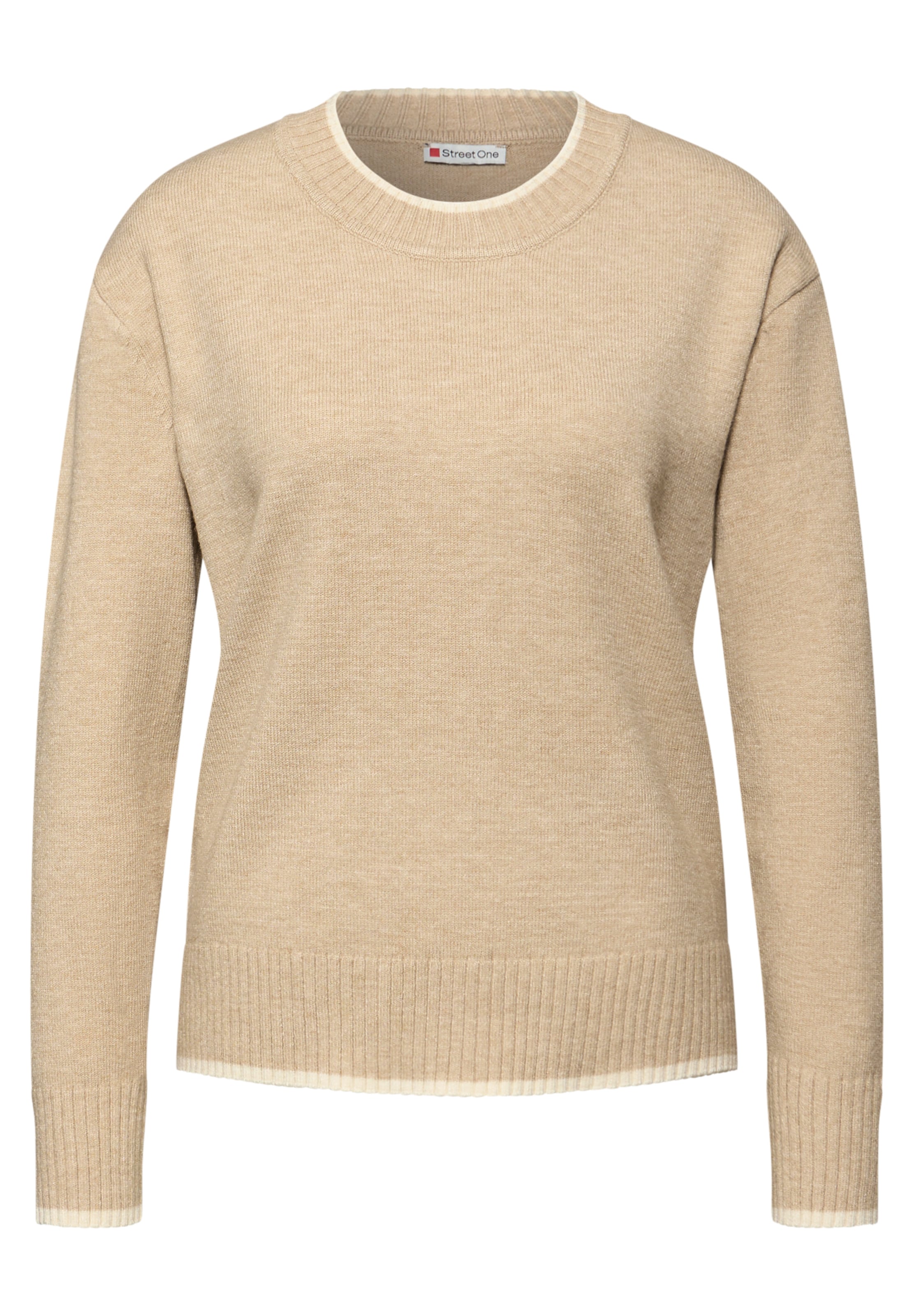STREET ONE Pullover in Beige: Vorderseite