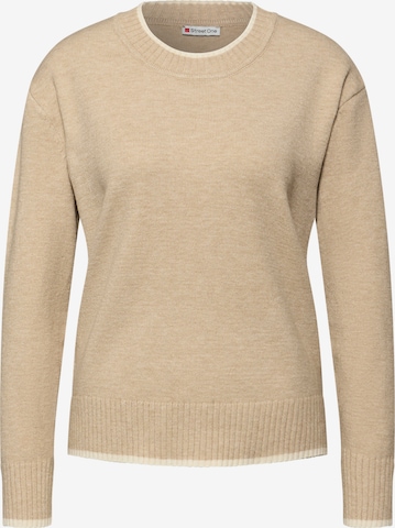 STREET ONE Pullover in Beige: Vorderseite