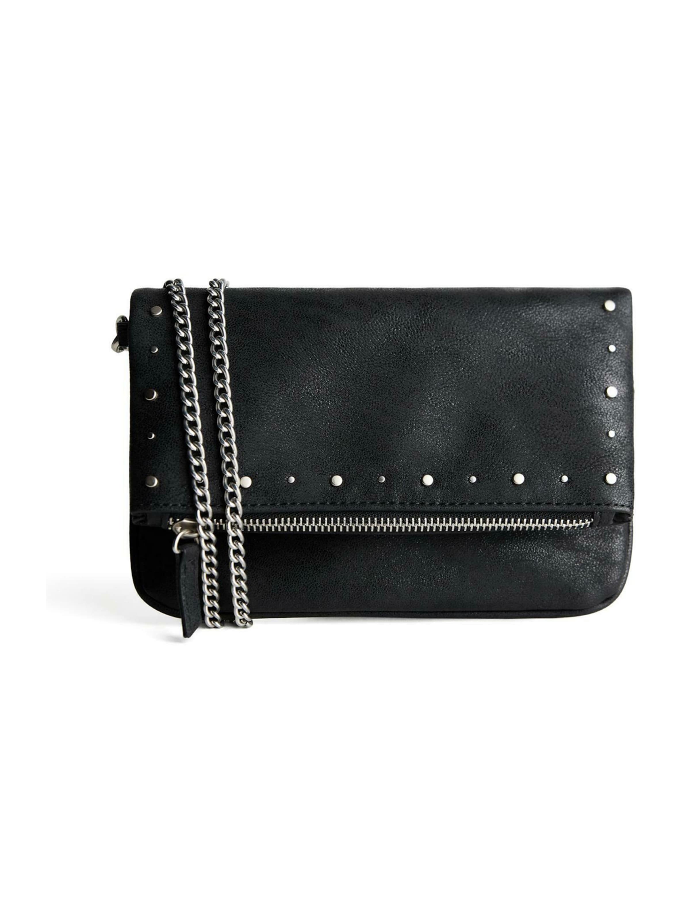 Bershka Crossbody Bag in Black: front