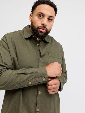 JACK & JONES Regular fit Button Up Shirt in Green