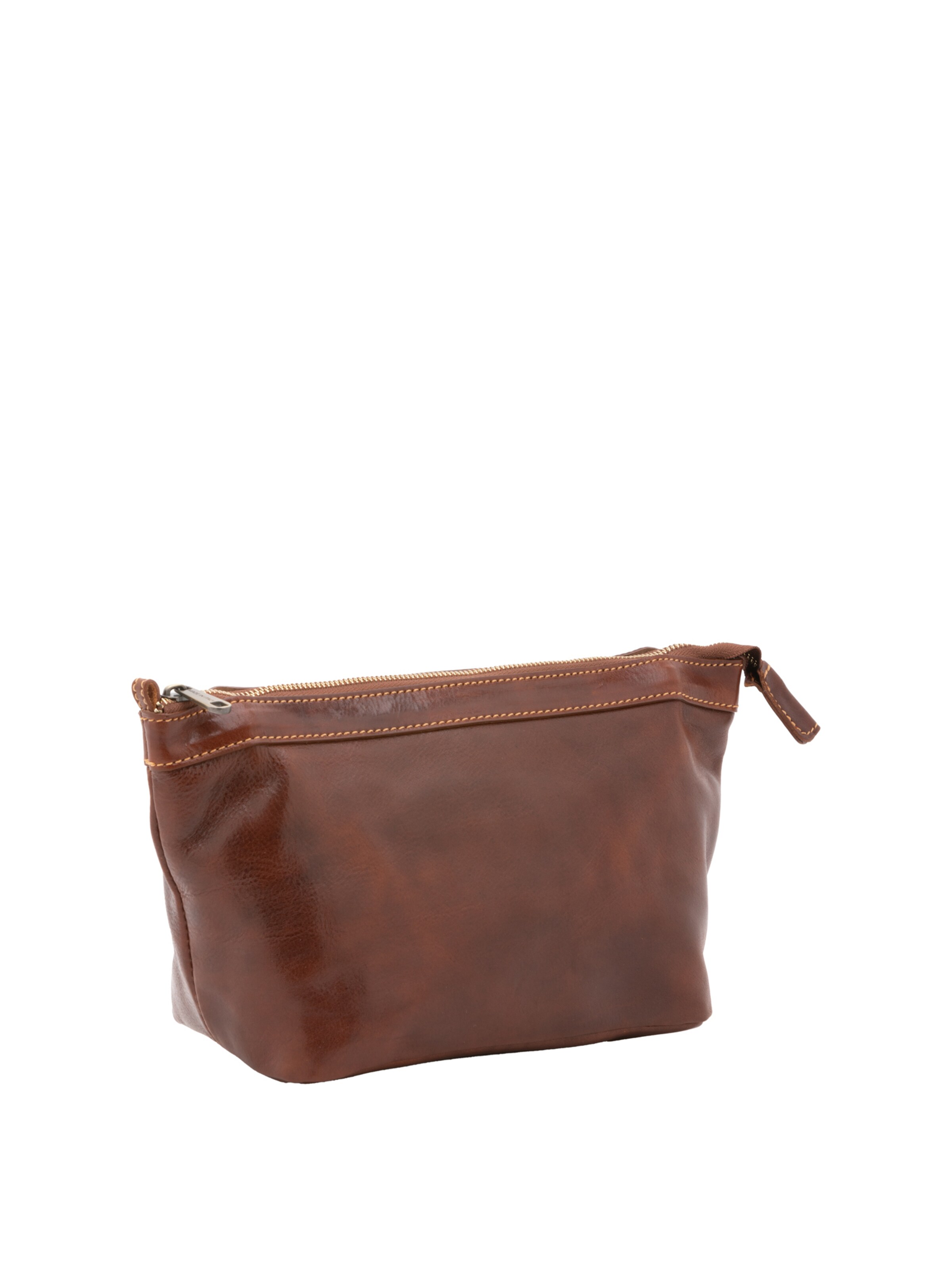 Pochette 'Pochette in vera pelle con zip - I Fratelli' di I Fratelli in marrone