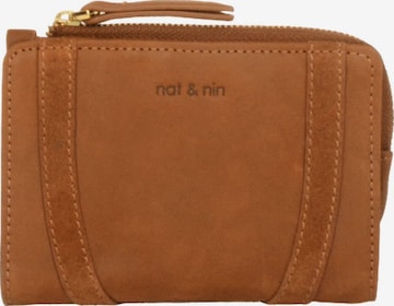 Porte-monnaies 'Roza' Nat&Nin en marron : devant