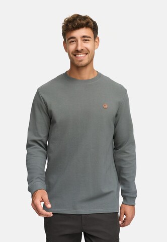 INDICODE JEANS Sweatshirt in Grey: front