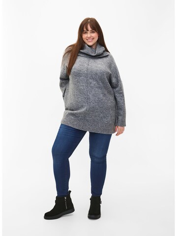 Zizzi Sweater 'Camilla' in Grey