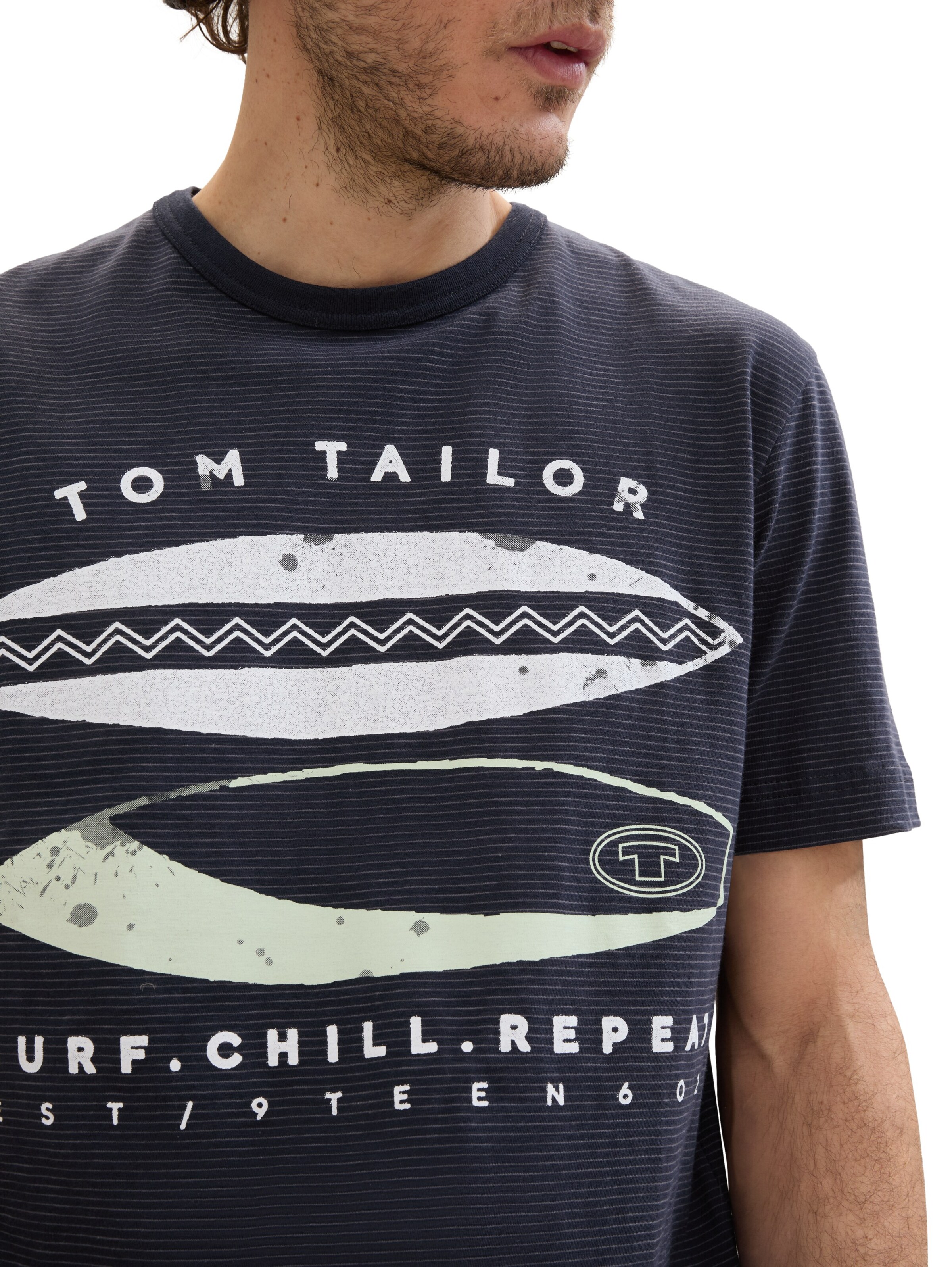 T-Shirt TOM TAILOR en bleu