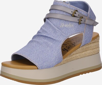 Blowfish Malibu Sandales 'SHOOP ROPE' en bleu clair / gris / argent, Vue avec produit