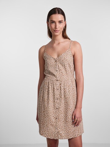 PIECES Zomerjurk 'Tala' in Beige: voorkant