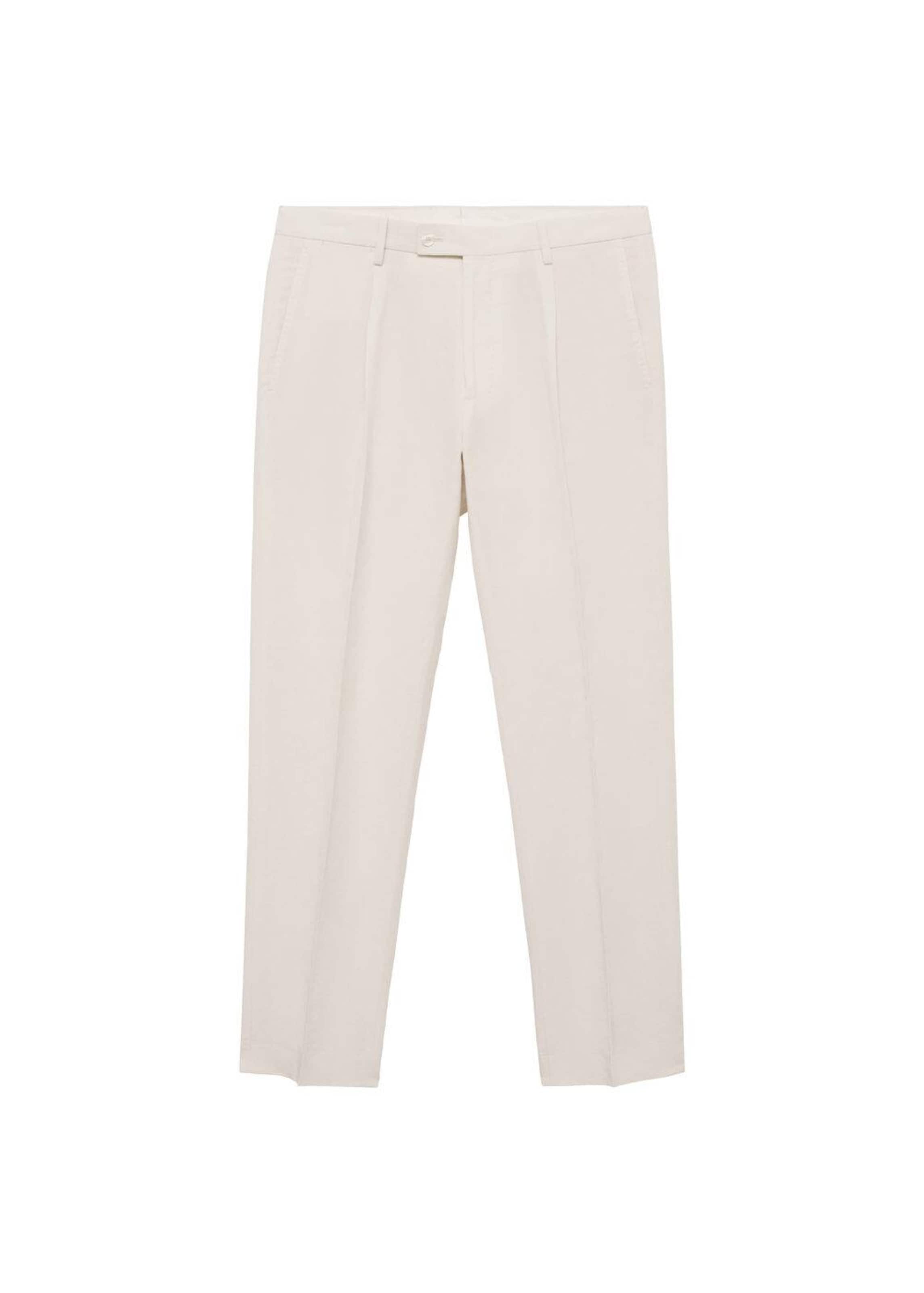 MANGO MAN Slimfit Hose 'Ethereal' in Beige: Vorderseite
