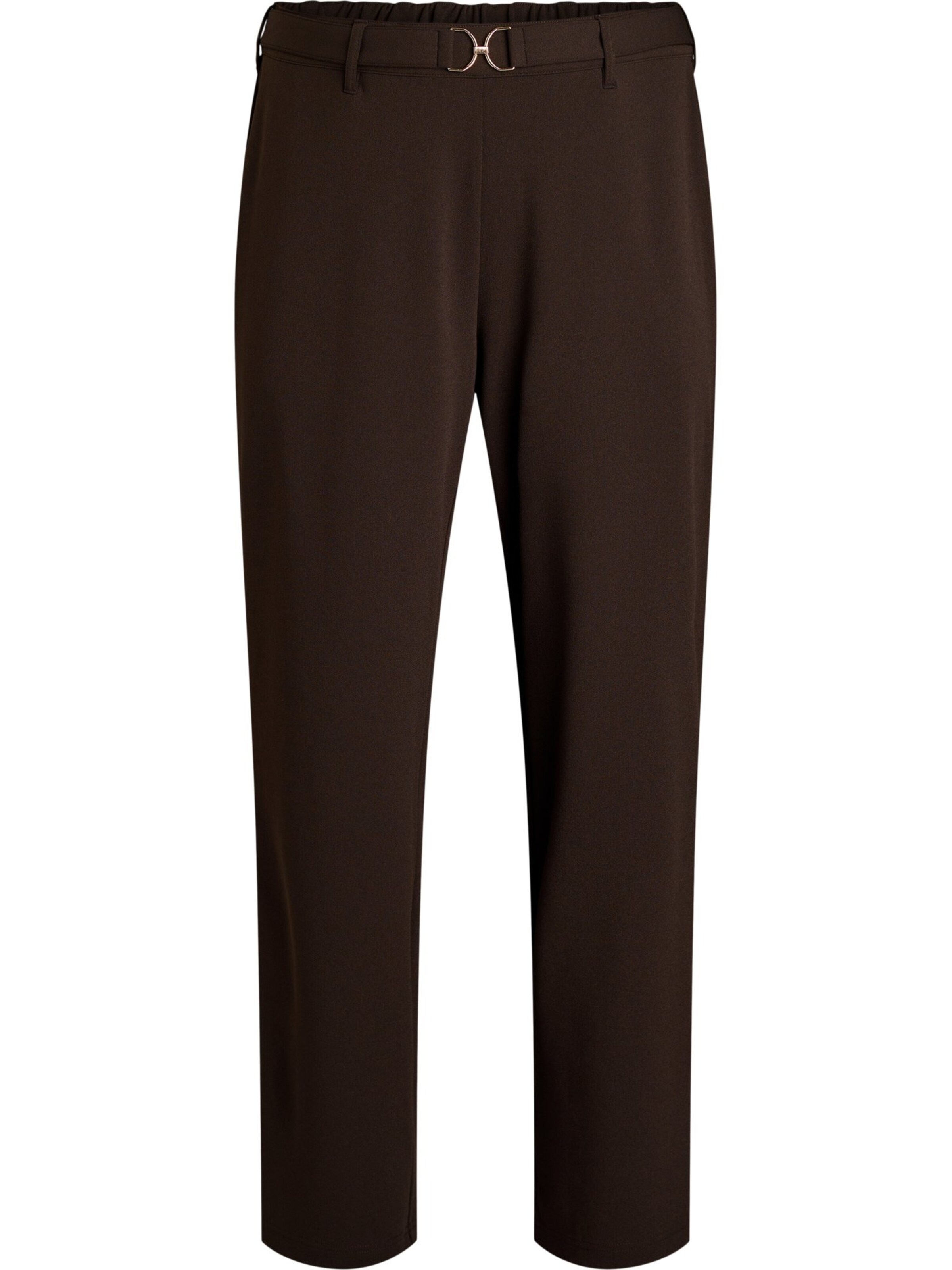 Zizzi Свободный крой Штаны 'Cellie' в Коричневый: спереди