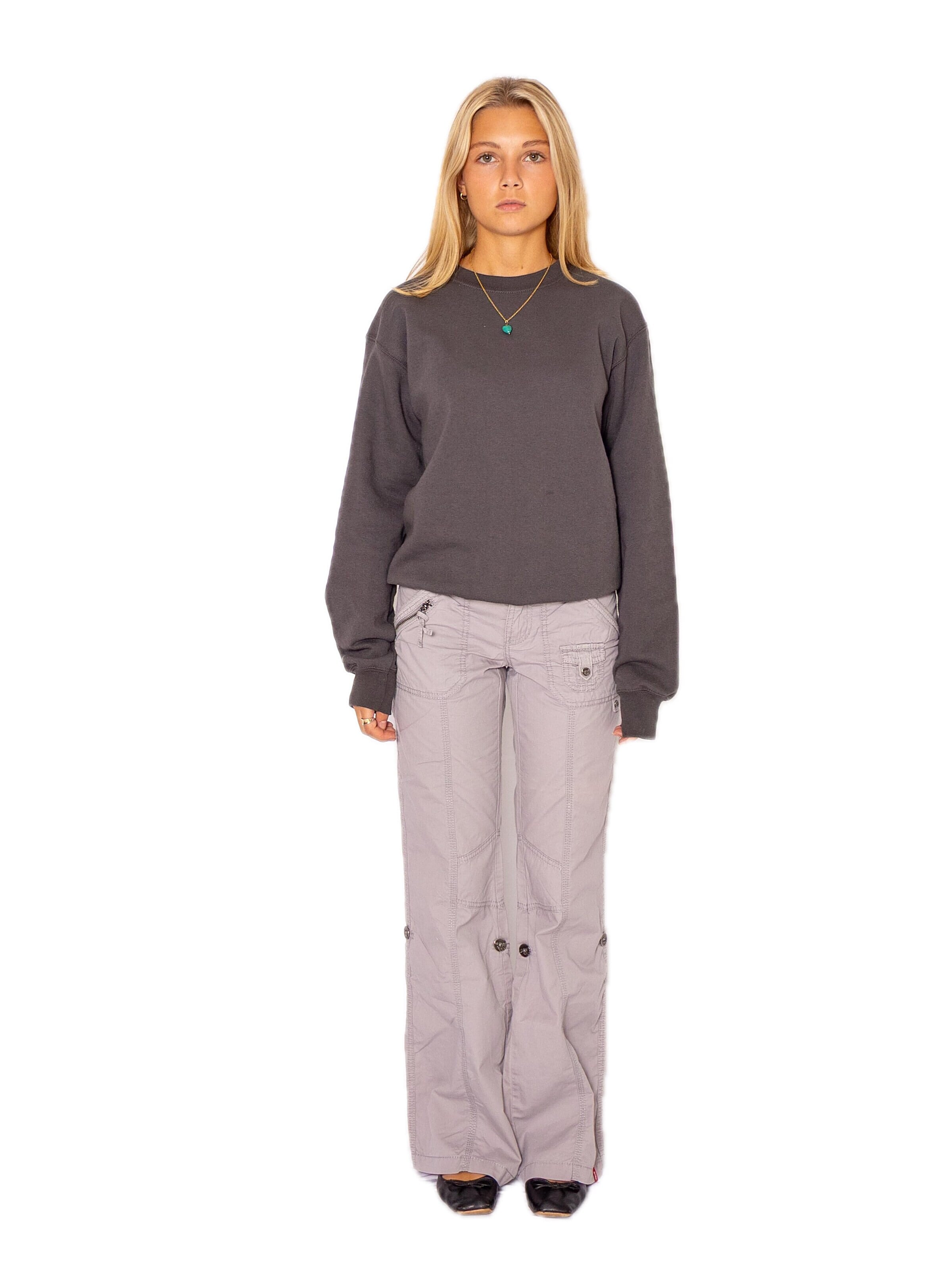 Felpa 'Crewneck sweatshirt' di FRUIT OF THE LOOM in grigio