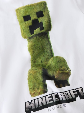 NAME IT Tričko 'NKMNORAN MINECRAFT' - Biela