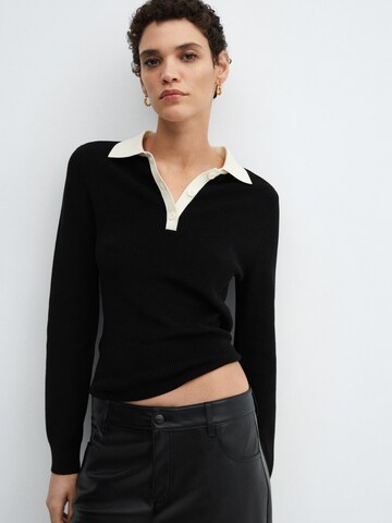 MANGO Sweater 'Ricson' in Black: front