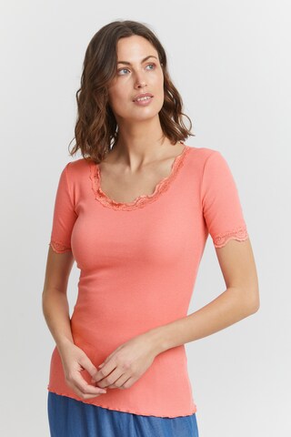 Fransa Shirt in Orange: front