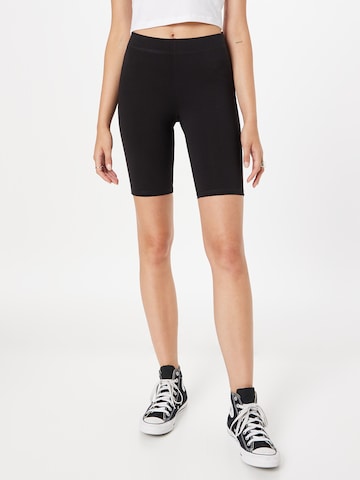 WEEKDAY Skinny Shorts in Schwarz: predná strana