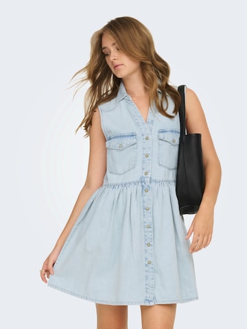 ONLY Košilové šaty 'ONLCYRUS' – modrá: přední strana