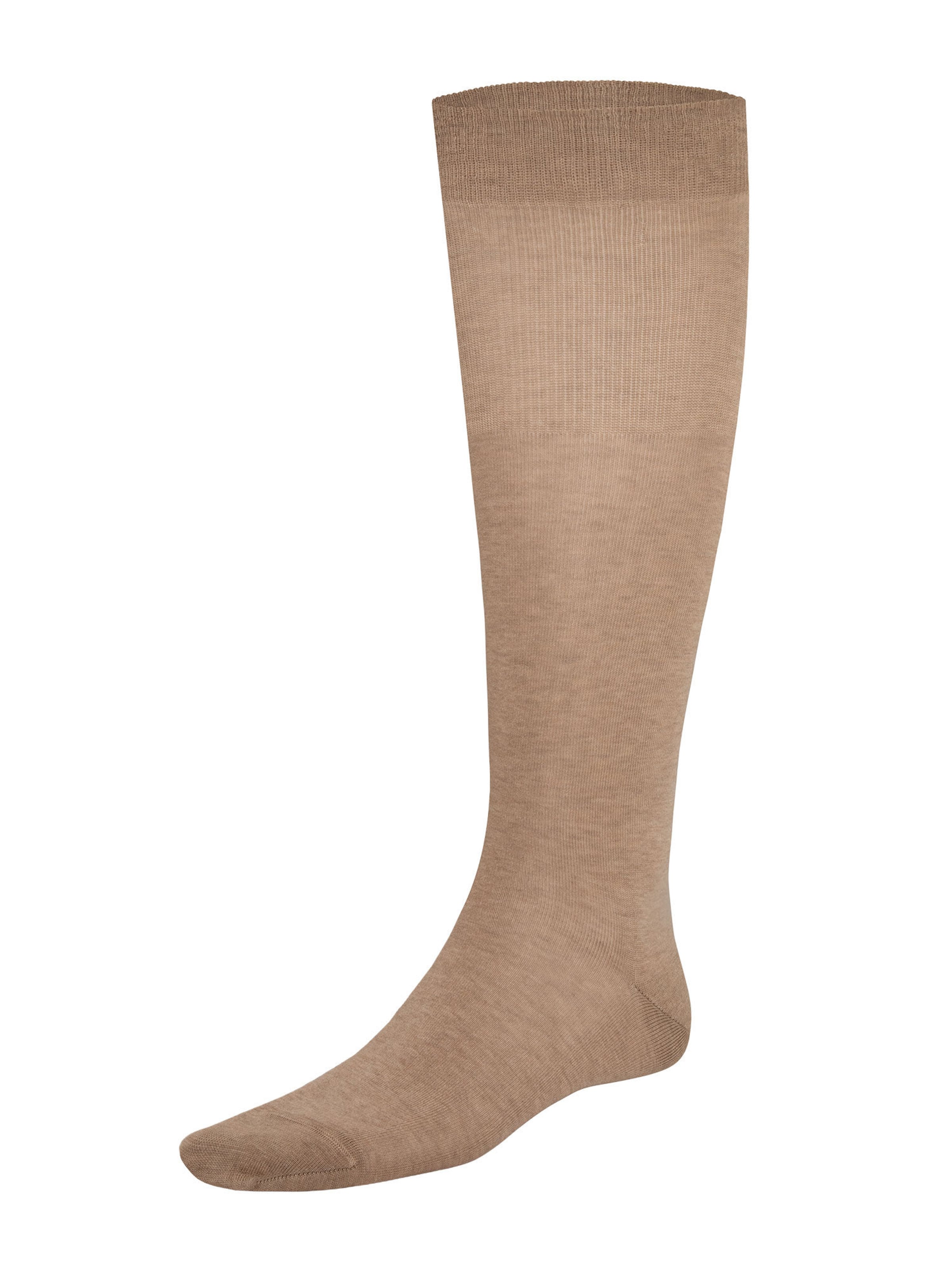 KUNERT Kniestrümpfe 'Clark' in Beige: Vorderseite