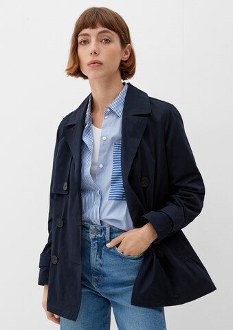 s.Oliver Between-Seasons Coat in Blue: front