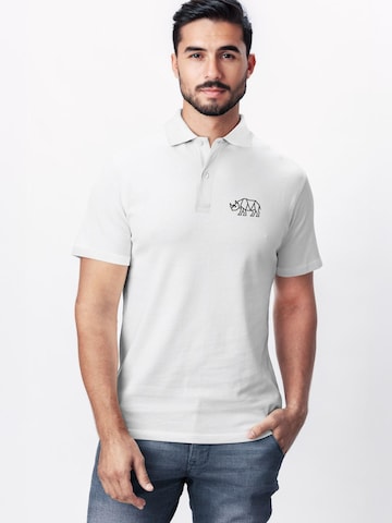 Neverless Shirt 'Rhino Polygon' in White
