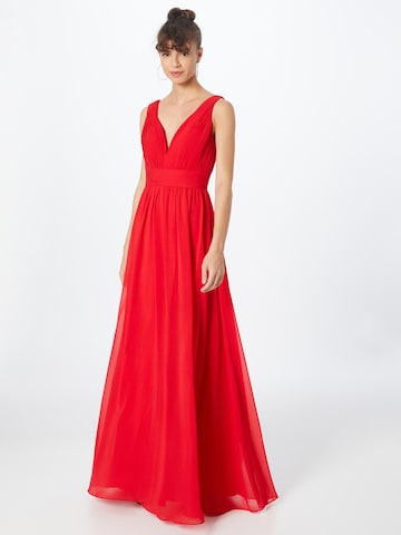 mascaraVečernja haljina - crvena boja: prednji dio