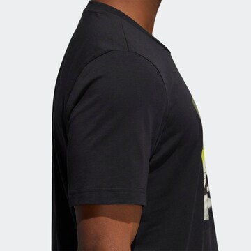 ADIDAS PERFORMANCE Regular Sportshirt 'Slept On' in Schwarz