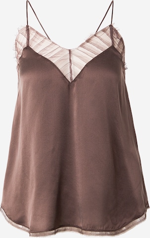 IRO Top 'BERWYN' in Braun: Vorderseite
