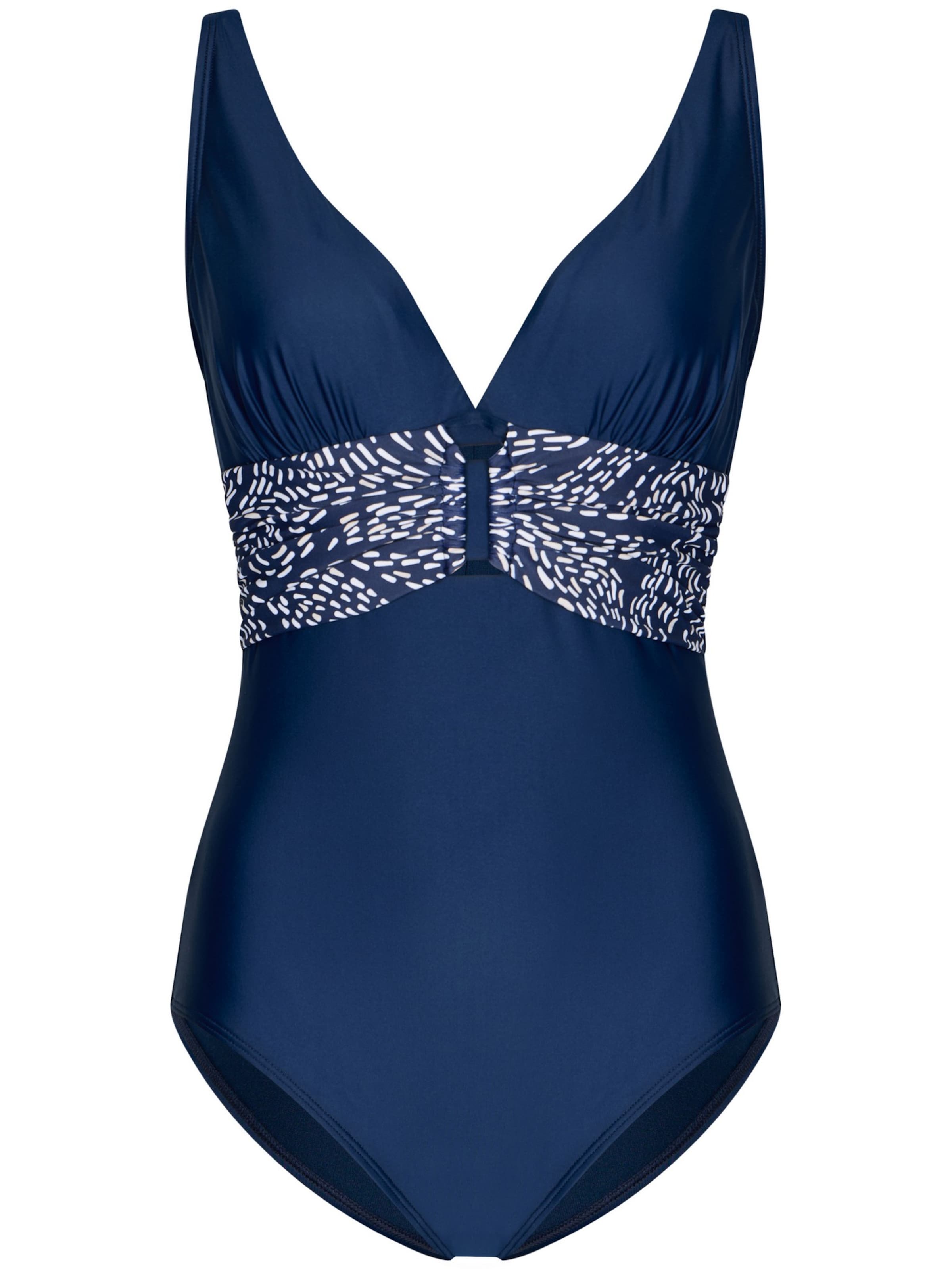 Pastunette Shaping-badpak 'Deep' in Blauw: voorkant
