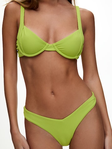 Pull&Bear Bikini bottom in Green