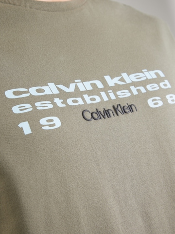 Calvin Klein Jeans Tričko – zelená