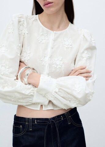 MANGO Blouse 'Swirl' in Wit