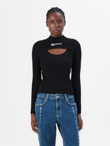 Pullover di KARL LAGERFELD JEANS in nero: frontale