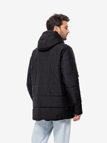 juoda JACK WOLFSKIN Laisvalaikio striukė 'DEUTZER'