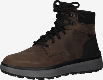 GEOX Lace-Up Boots 'Granito' in Brown: front