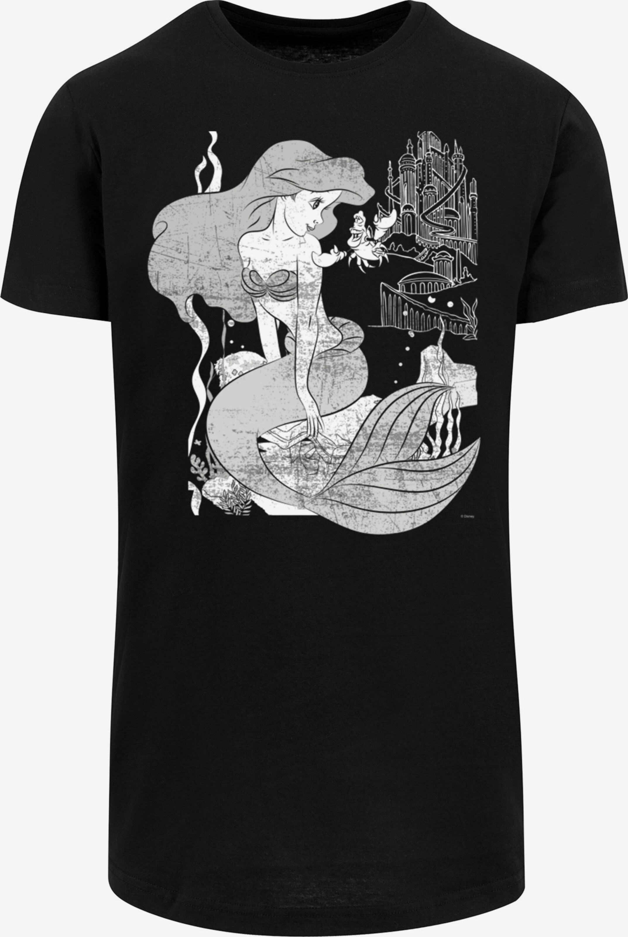 F4NT4STIC T-Shirt 'Disney Arielle Die Meerjungfrau' in Schwarz | ABOUT YOU