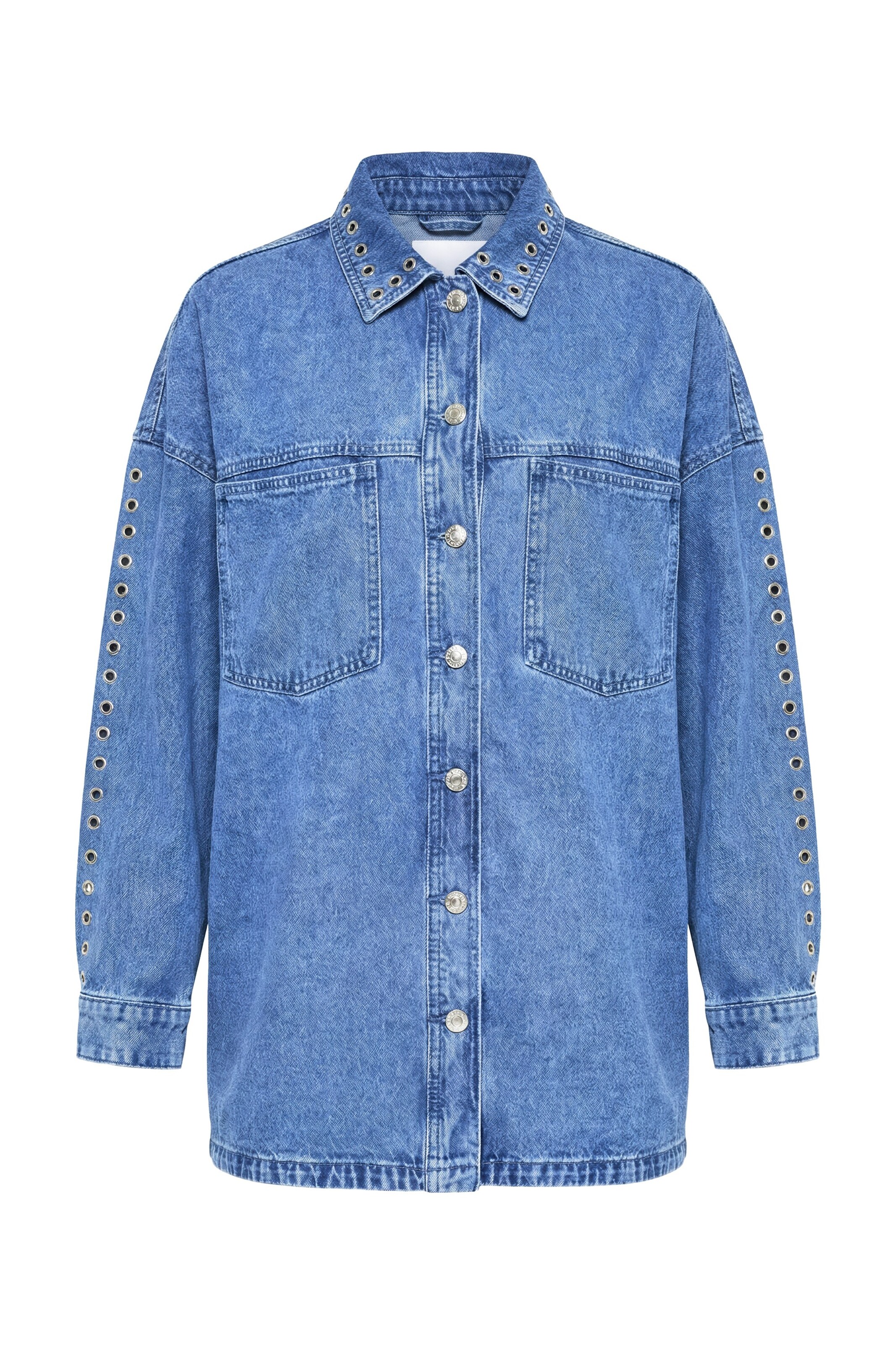 Studio Untold Bluse in Blau: Vorderseite