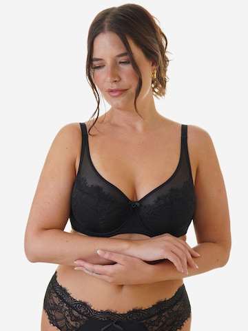 Classique Soutien-gorge 'Sensla' SugarShape en noir : devant