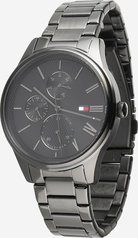 TOMMY HILFIGER Analog klocka i svart: framsida