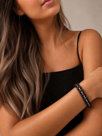 Holzwerk Armband 'STEINSEE' in Zwart
