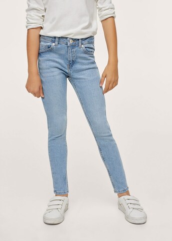 MANGO KIDS Skinny Jeans in Blauw: voorkant