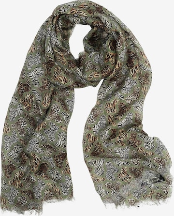 COLLEZIONE ALESSANDRO Schal 'Wildegance' in Grün: Vorderseite